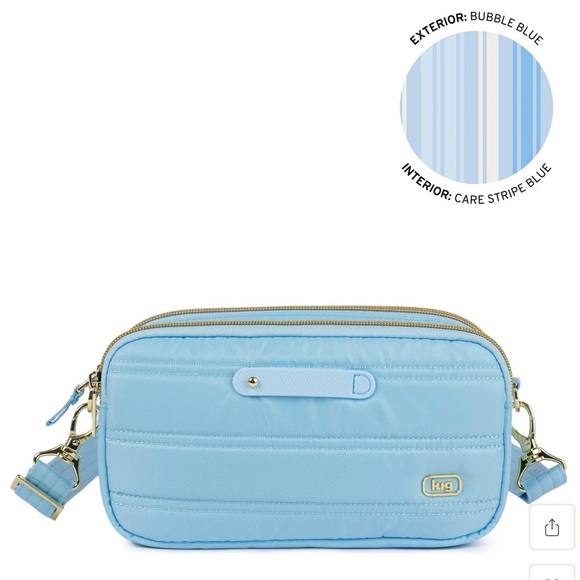 Lug Coupe XL Plus Convertible Crossbody Bag in Bubble Blue - Picture 2 of 9
